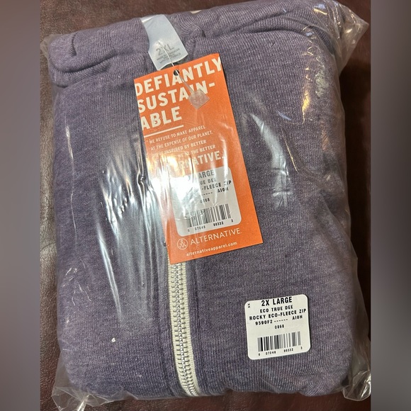 Alternative 'Rocky' Trim Fit Hoodie…New!! Purple - Picture 2 of 2